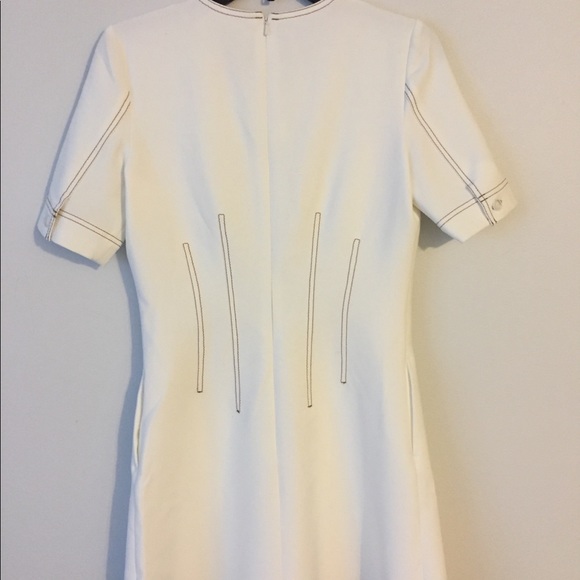 VERONICA BEARD Mikel Contrast Stitch Mini Dress - Picture 7 of 8